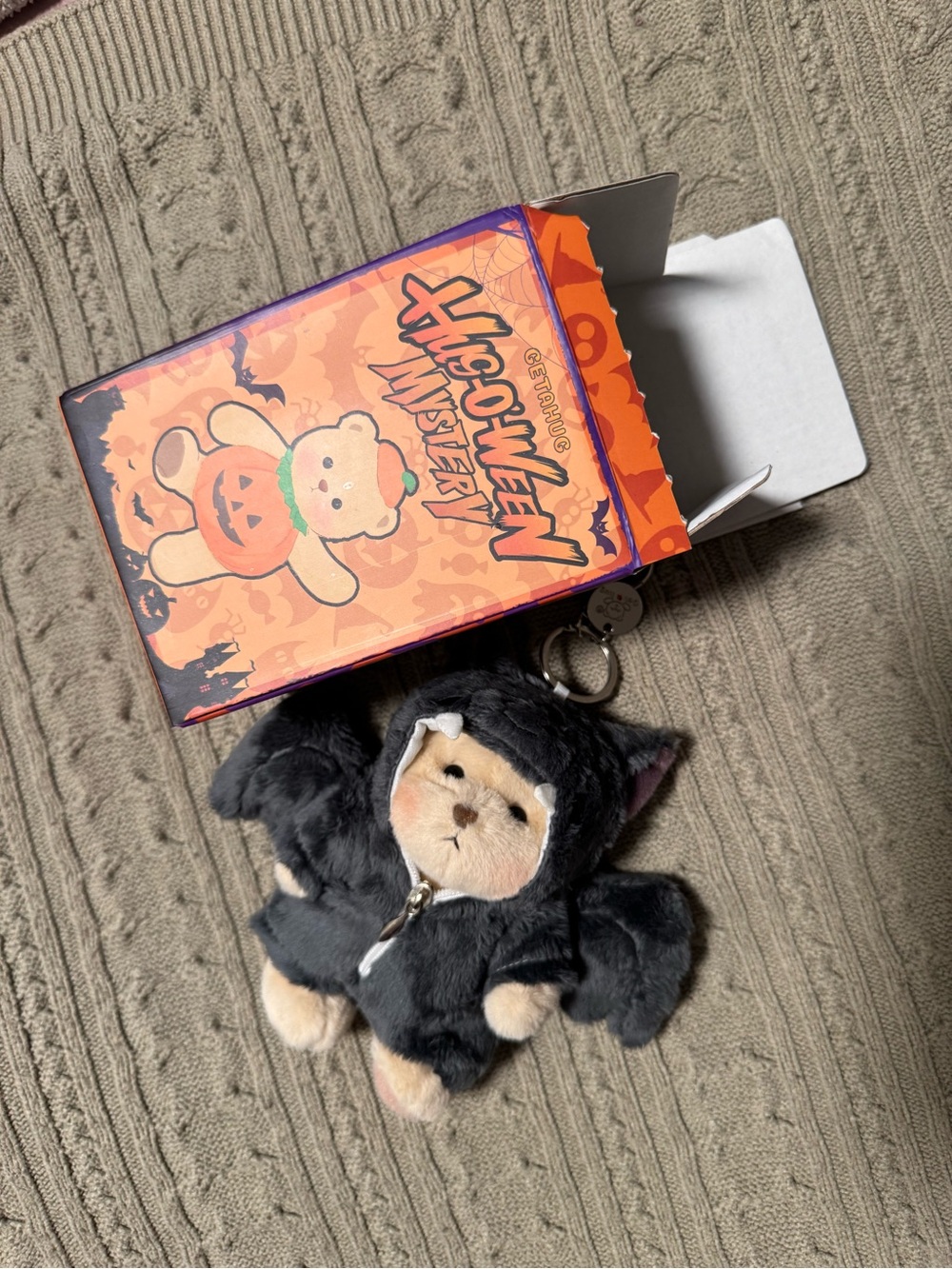 Getahug Monster Bat Mini Bear 5.9” Halloween Bag Charm Plushie with Box